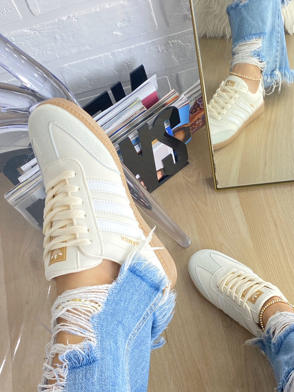 Nuevos Tenis Samba Beige