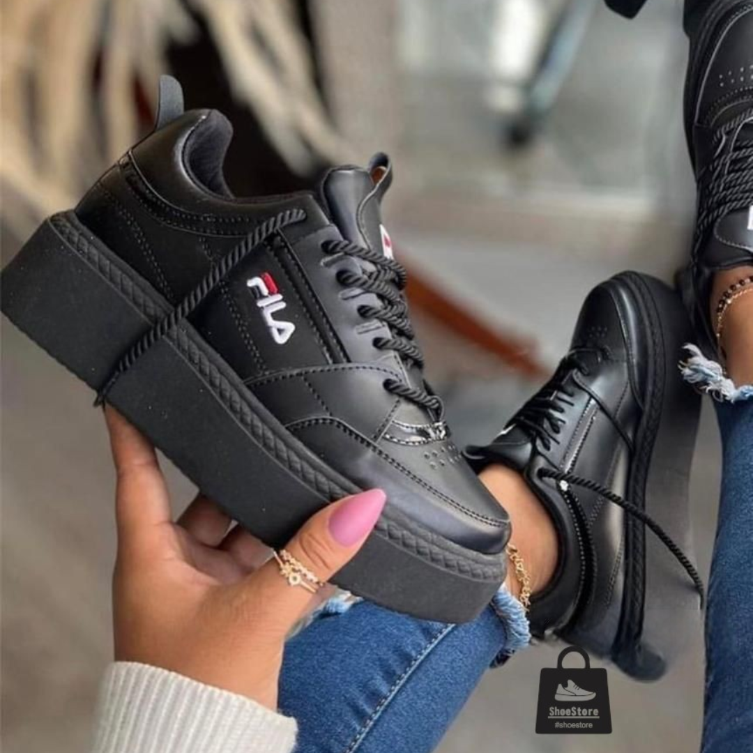 NUEVOS TENIS FILA SUELA ALTA