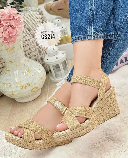 NUEVAS SANDALIAS CRUZADAS CANELA 284