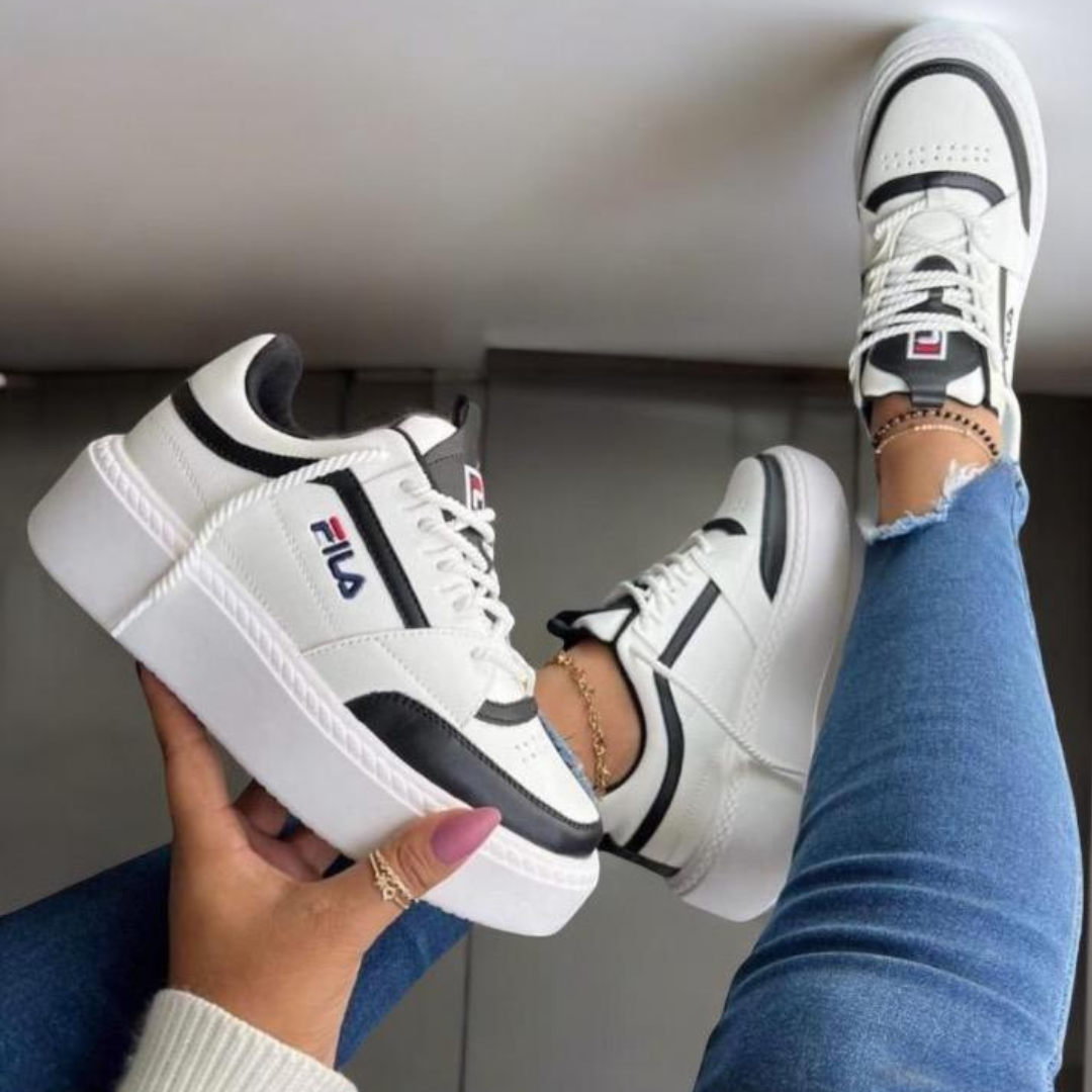 NUEVOS TENIS FILA SUELA ALTA