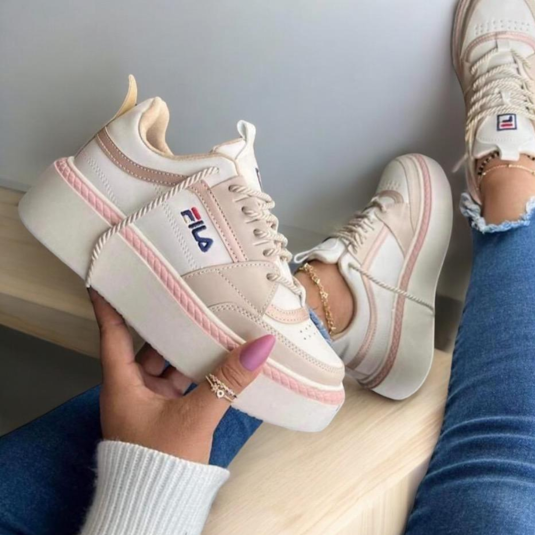 NUEVOS TENIS FILA SUELA ALTA