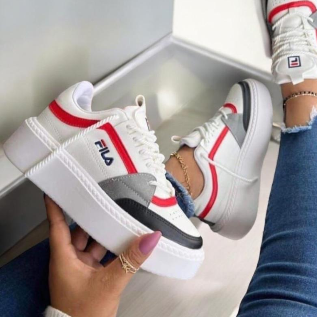 NUEVOS TENIS FILA SUELA ALTA