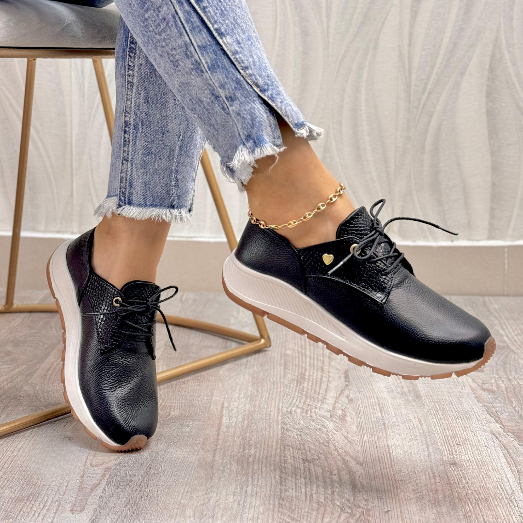 NUEVOS DEPORTIVO CLEMENTINA 100% CUERO